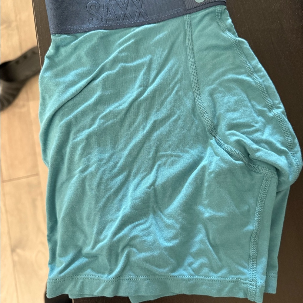 Saxx Teal Boxer Briefs - brand new